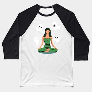 FUNNY MEDITATION ART Baseball T-Shirt